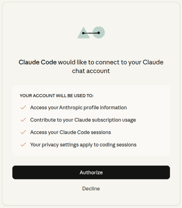 claude code authorize
