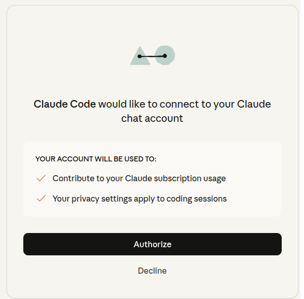 Authorizing Claude Code in the browser